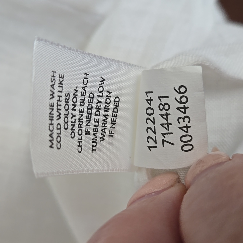 J Jill White Linen V-Neck Tank Top, Size: Small - Picture 7 of 7